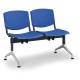 Plastová lavice Design, 2-sedák - Modrá