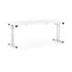 Skládací stůl 200 x 80 cm - Bílá
