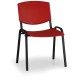 Konferenční židle Design - černé nohy - Červená