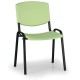 Konferenční židle Design - černé nohy - Zelená