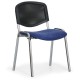 Konferenční židle Viva Mesh - chromované nohy - Modrá / černá 