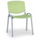 Konferenční židle Design - šedé nohy - Zelená