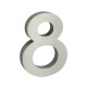 Domovní číslo "8", RN.100LV, broušené - Stříbrná