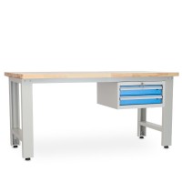 Dílenský stůl Solid OAK-02, 180 cm, závěsný box